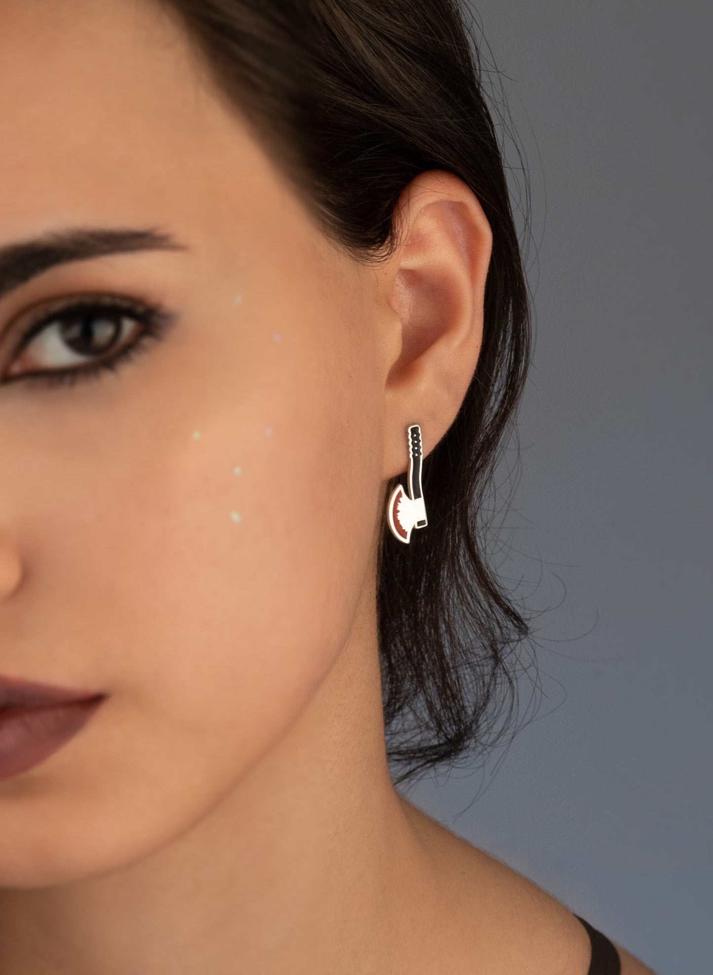 Knife Earrings - Bloody Ax Earrings - Cleaver Earrings - Halloween Jewelry