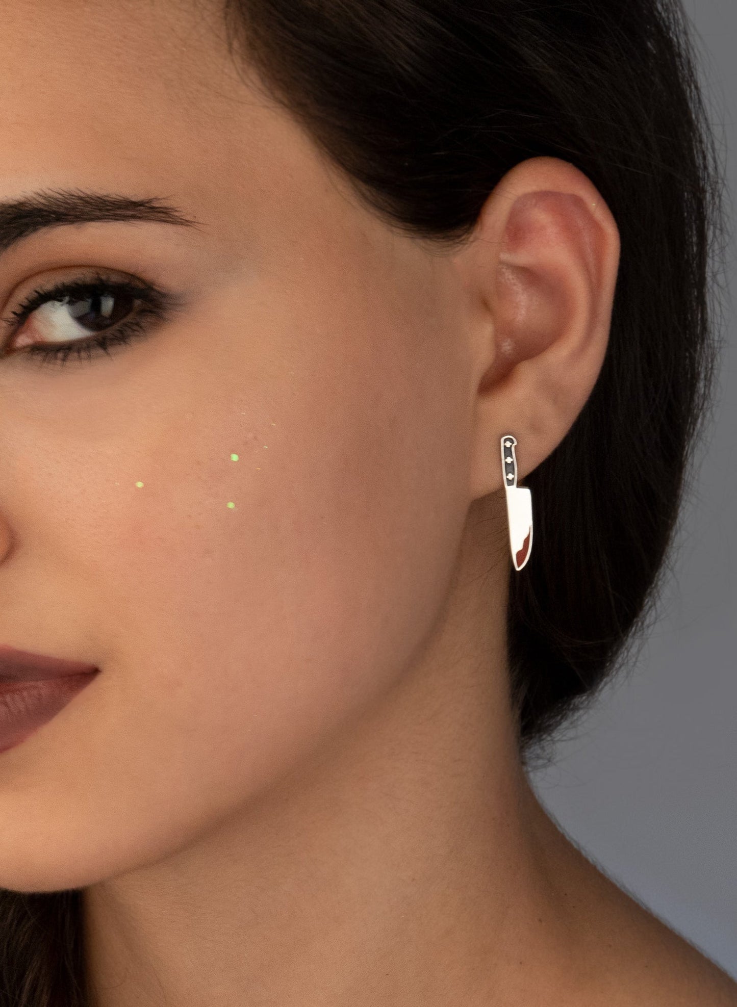 Knife Earrings - Bloody Ax Earrings - Cleaver Earrings - Halloween Jewelry