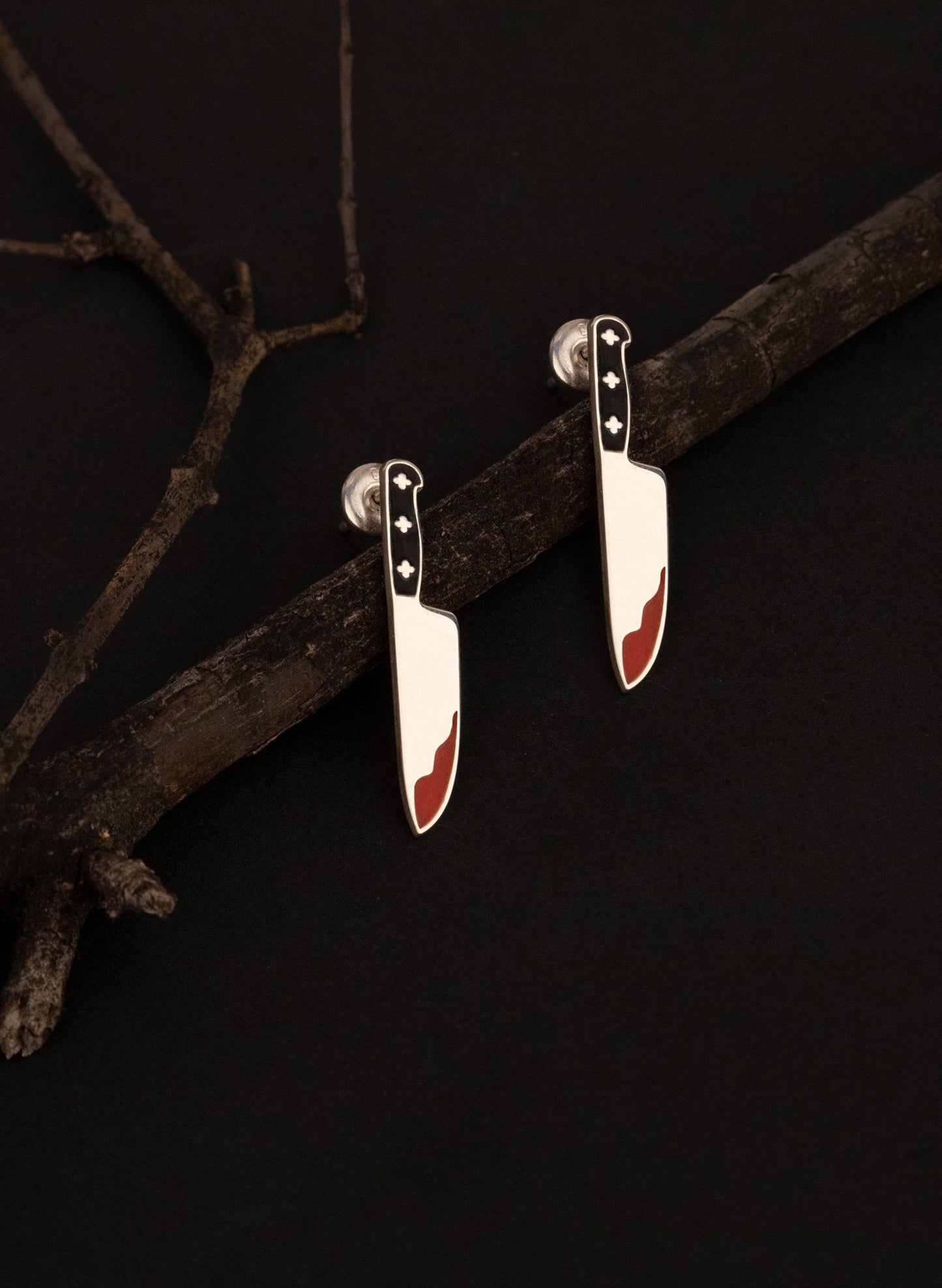Knife Earrings - Bloody Ax Earrings - Cleaver Earrings - Halloween Jewelry