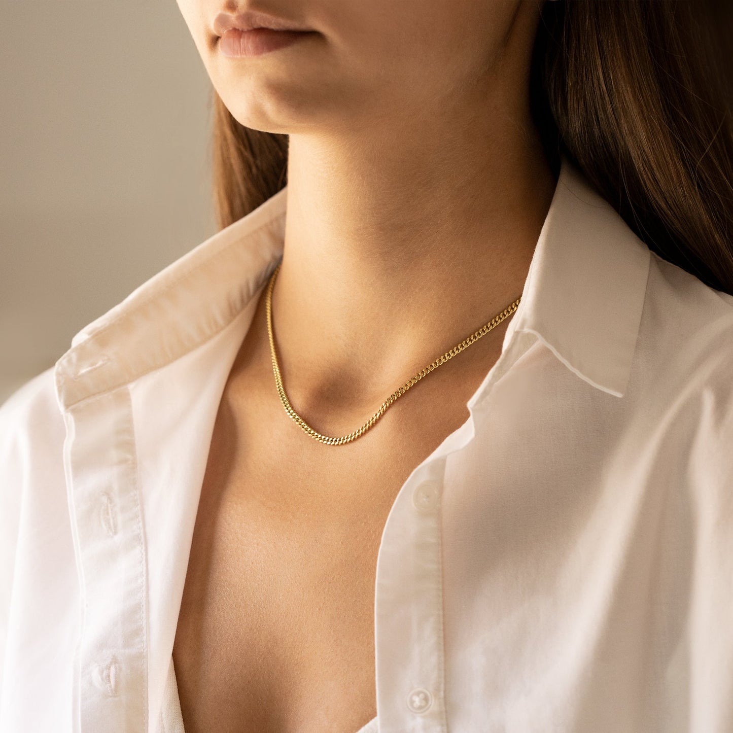 925 Sterling Silver 1mm/3mm Curb Chain Necklace