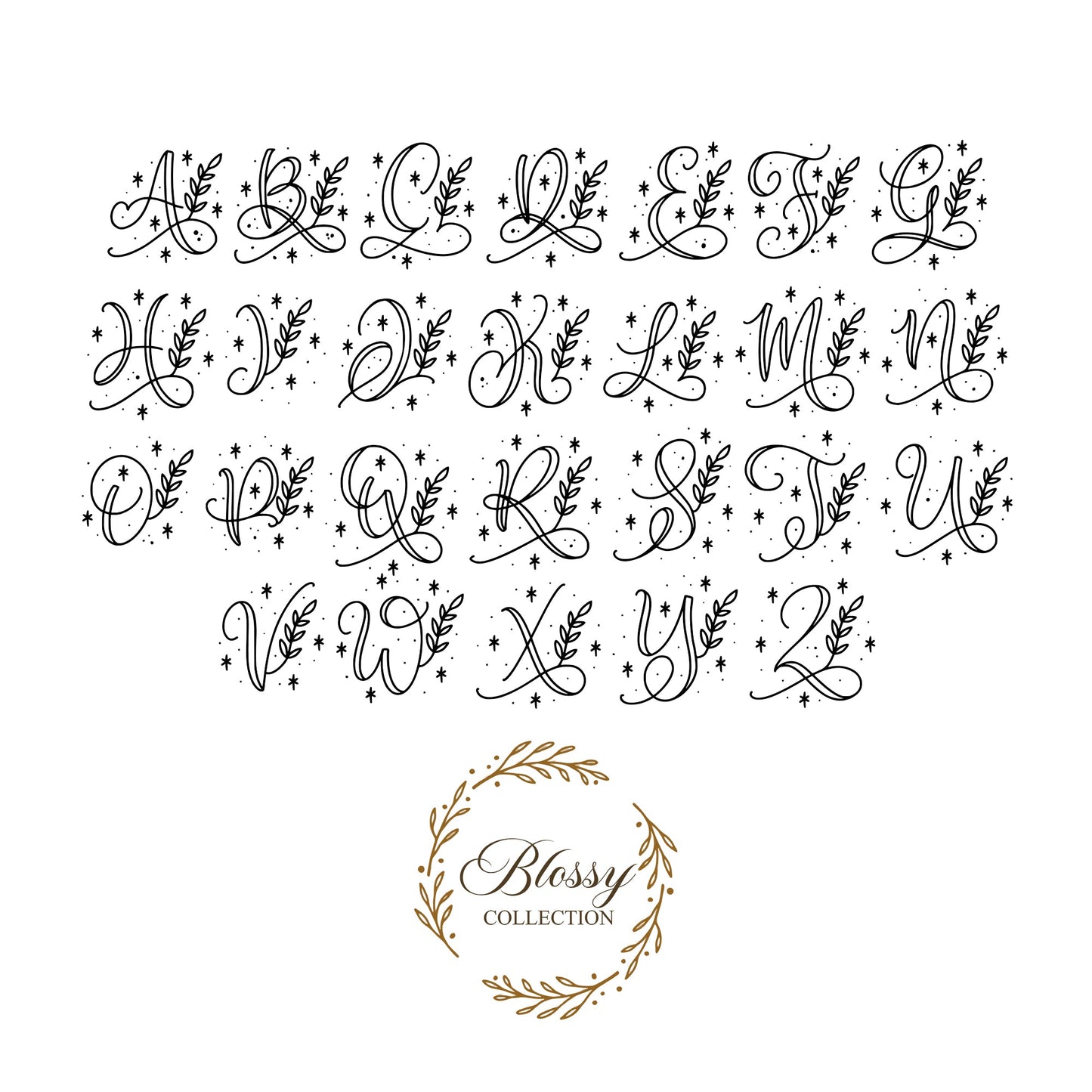 925 Sterling Silver Dangle Initial Letter Earrings