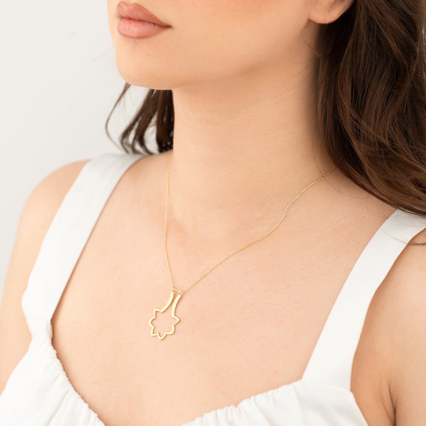 Ring Holder Flower Necklace