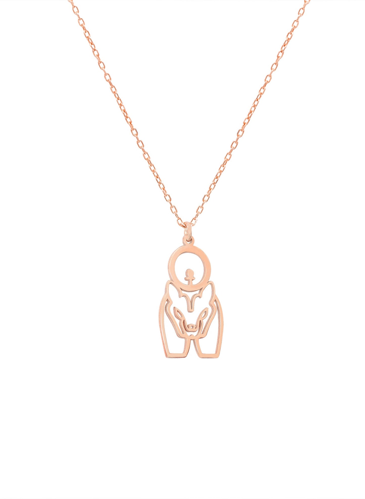925 Sterling Silver Egypt Jewelry Sekhmet Necklace