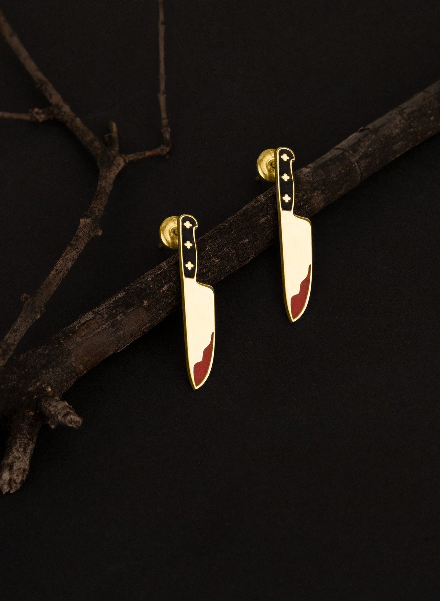 Knife Earrings - Bloody Ax Earrings - Cleaver Earrings - Halloween Jewelry