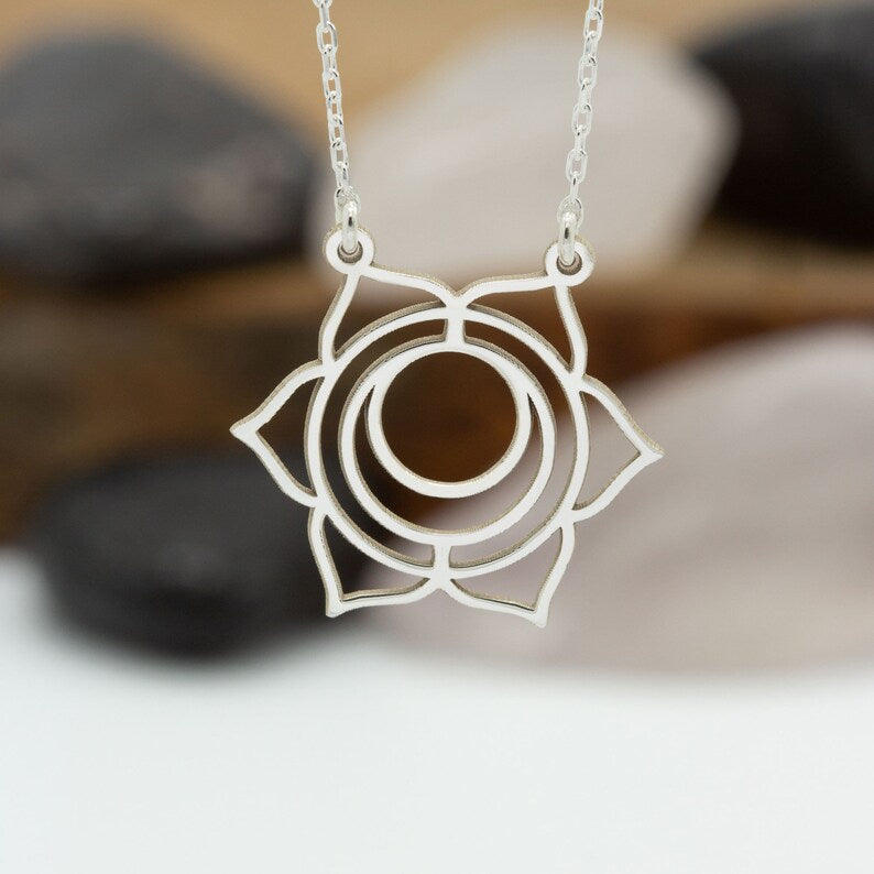 14K Solid Gold Sacral Chakra Necklace