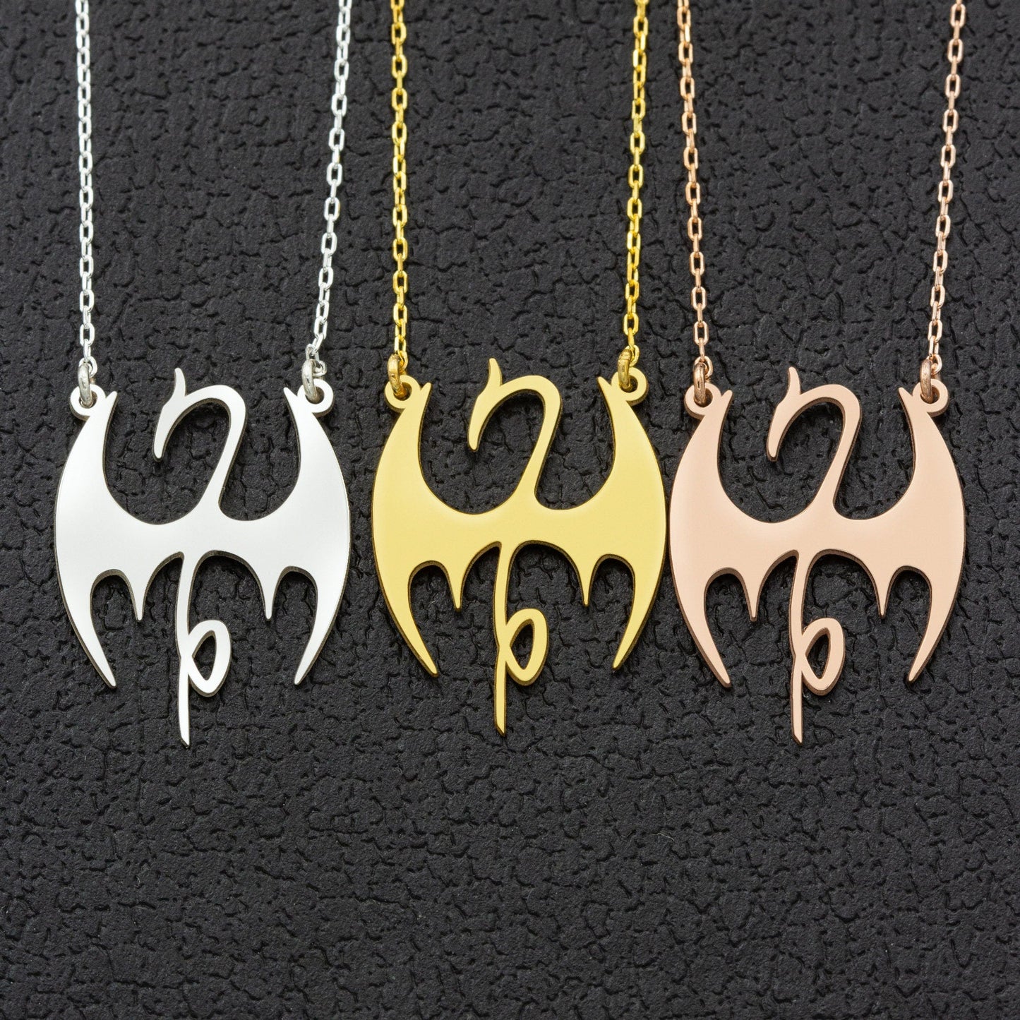 925 Sterling Silver Iron Fist Logo Necklace