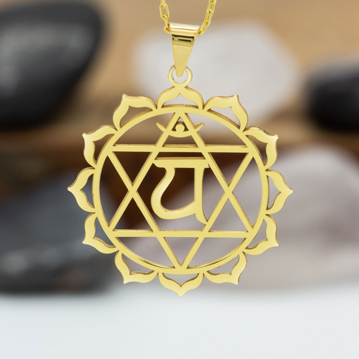925 Sterling Silver Anahata Chakra Necklace