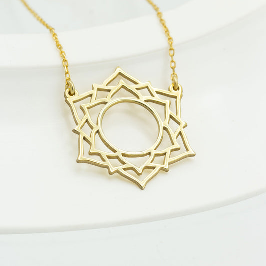 925 Sterling Silver Crown Chakra Necklace