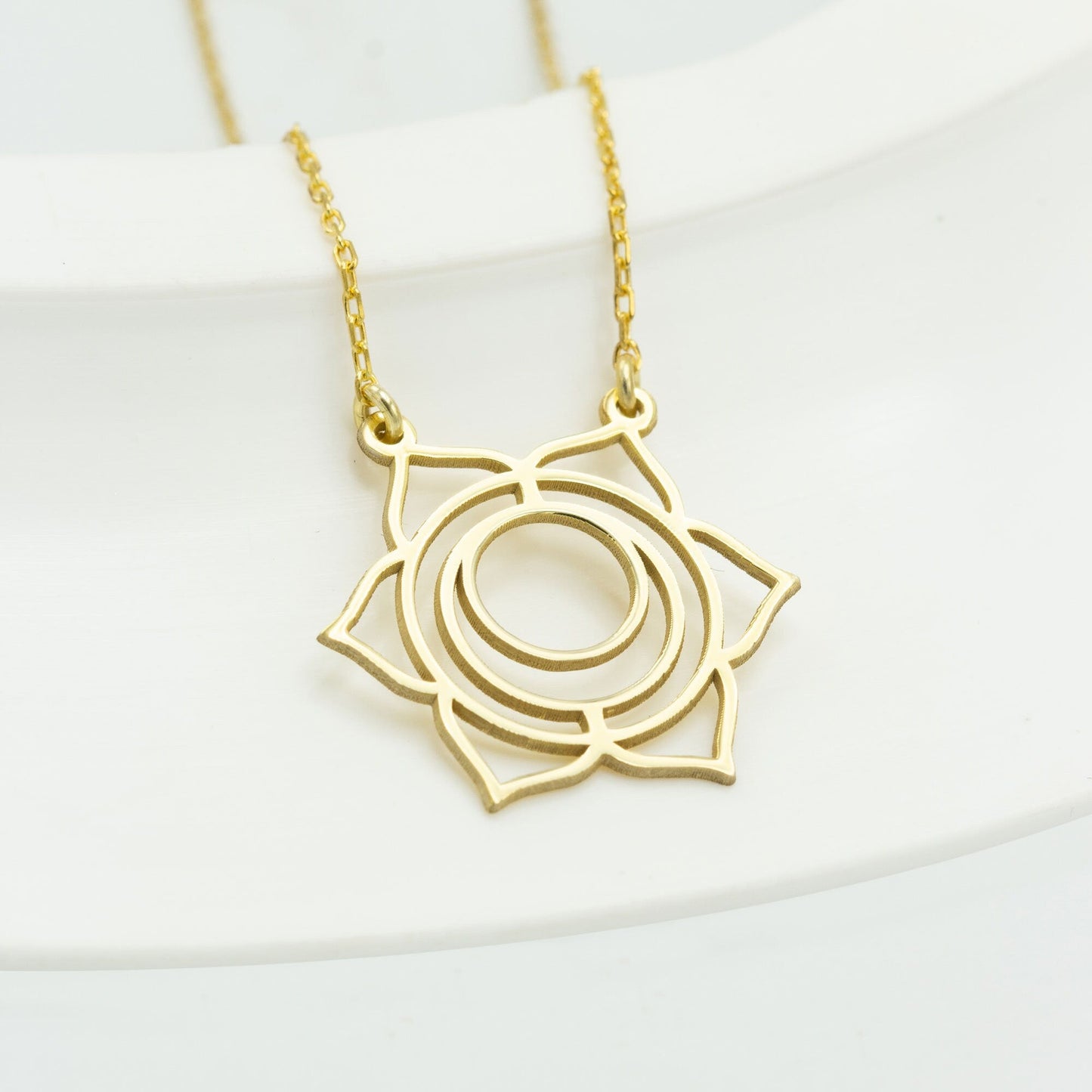 925 Sterling Silver Sacral Chakra Necklace