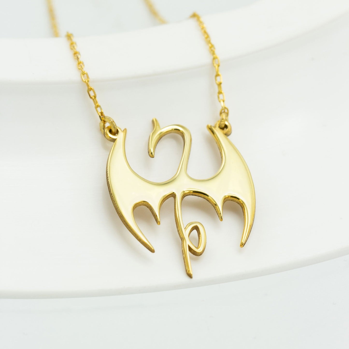 925 Sterling Silver Iron Fist Logo Necklace