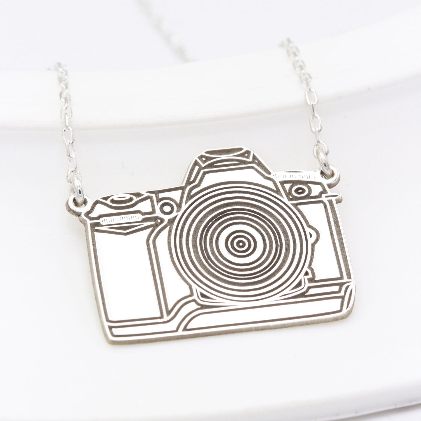 925 Sterling Silver Camera Neclace