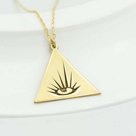 925 Sterling Silver Silver Evil Eye Necklace