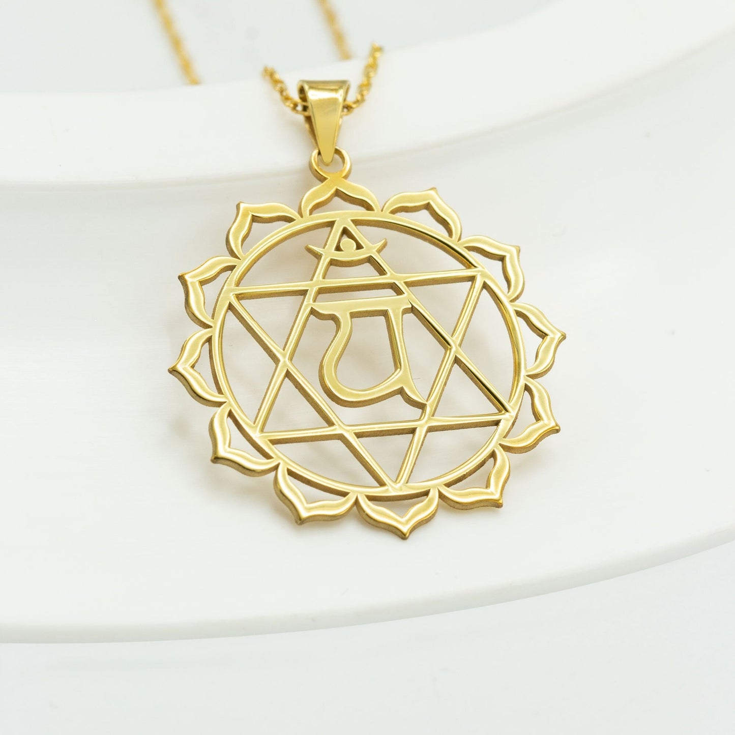 925 Sterling Silver Anahata Chakra Necklace