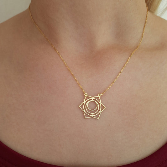925 Sterling Silver Sacral Chakra Necklace