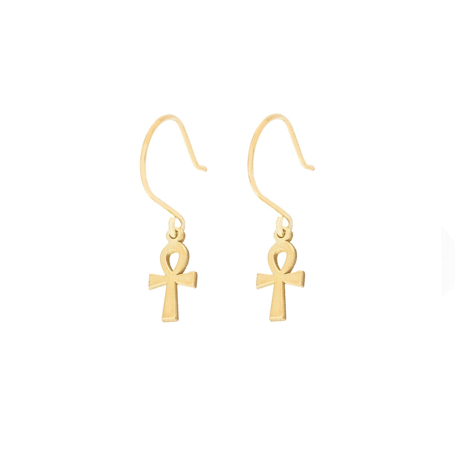925 Sterling Silver The Ankh Earring