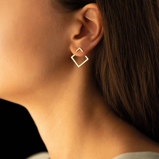 925 Sterling Silver Ear Jacket Earrings