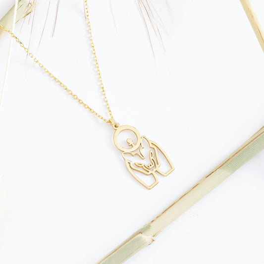 925 Sterling Silver Egypt Jewelry Sekhmet Necklace