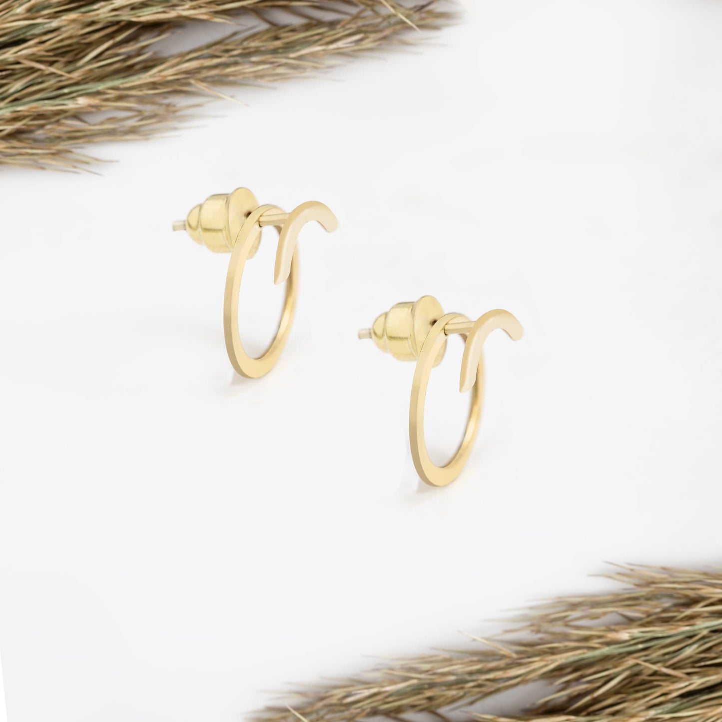 925 Sterling Silver Ear Jacket Round Earrings