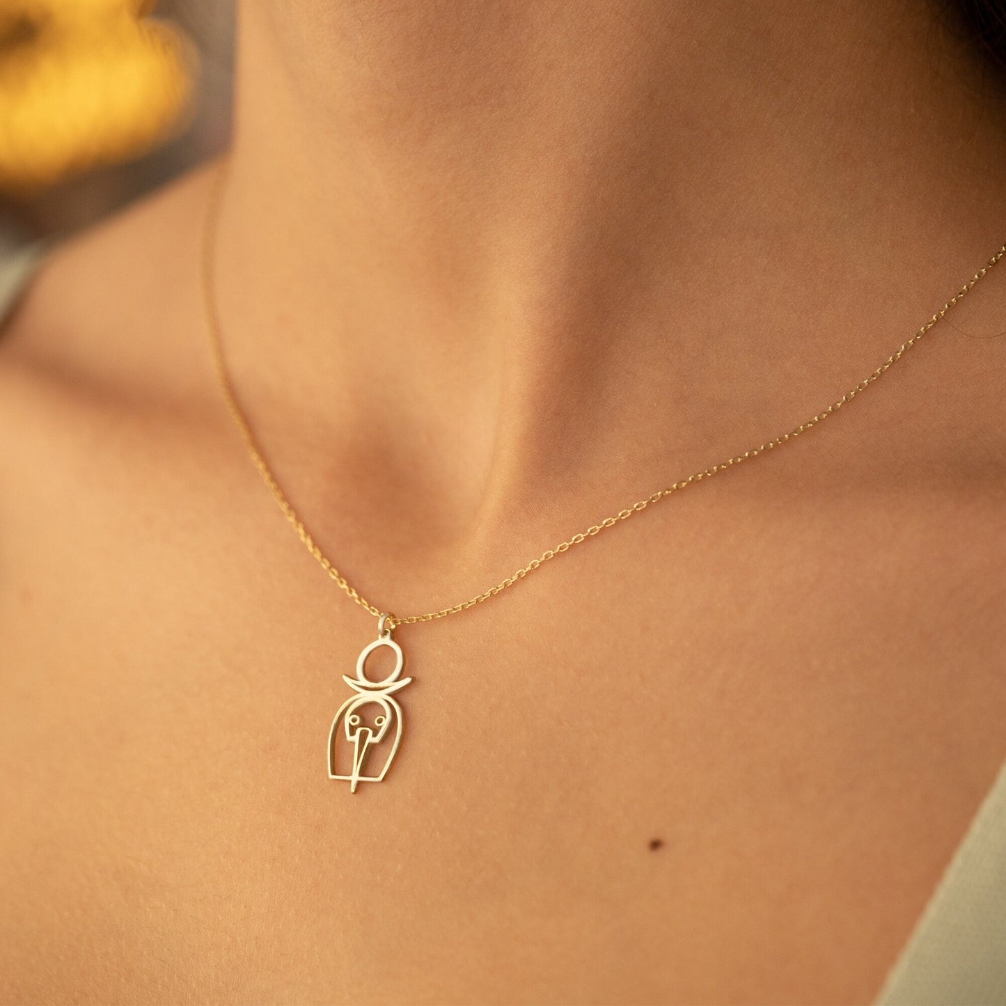 925 Sterling Silver Egypt Jewelry Thoth Necklace
