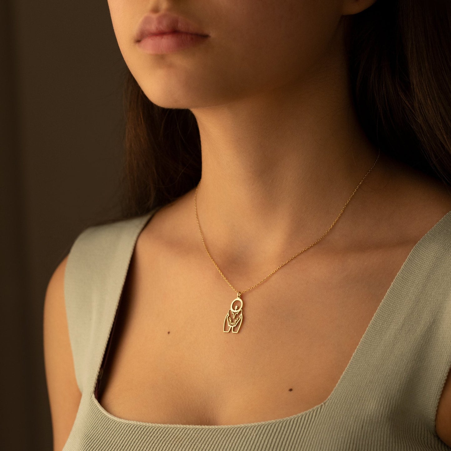 925 Sterling Silver Egypt Jewelry Sekhmet Necklace