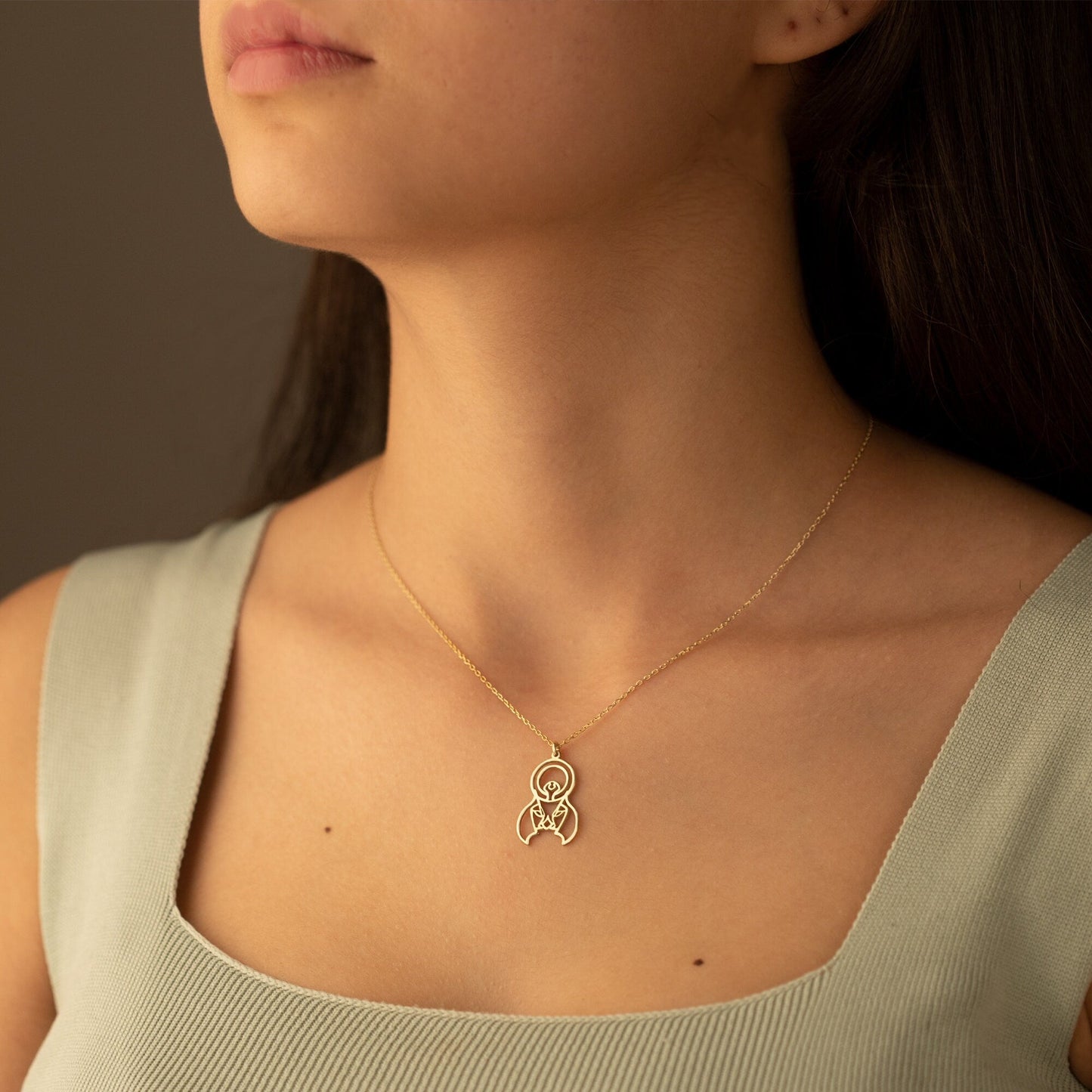 925 Sterling Silver Egypt Jewelry Ra Necklace