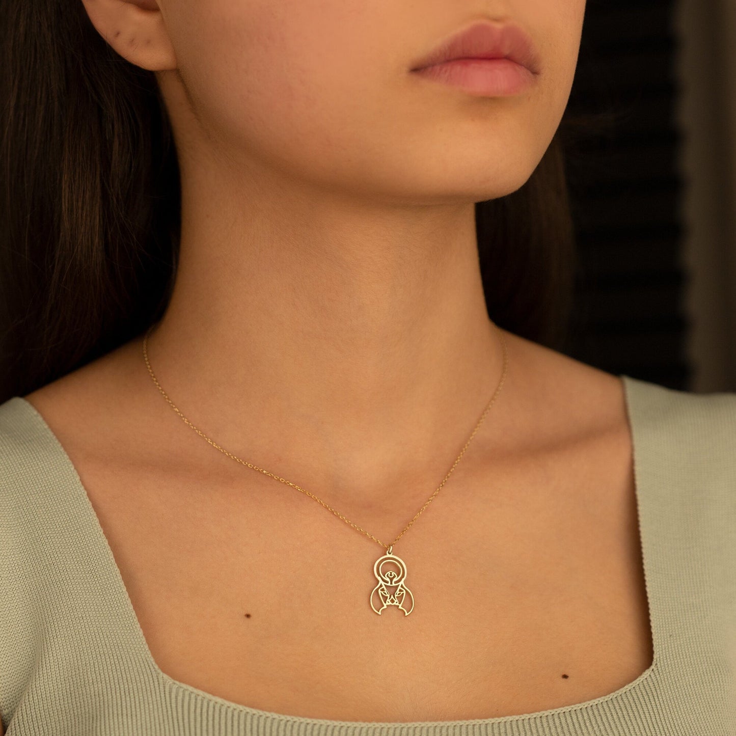 925 Sterling Silver Egypt Jewelry Ra Necklace