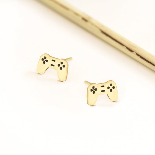 925 Sterling Silver Game Console Stud Earrings