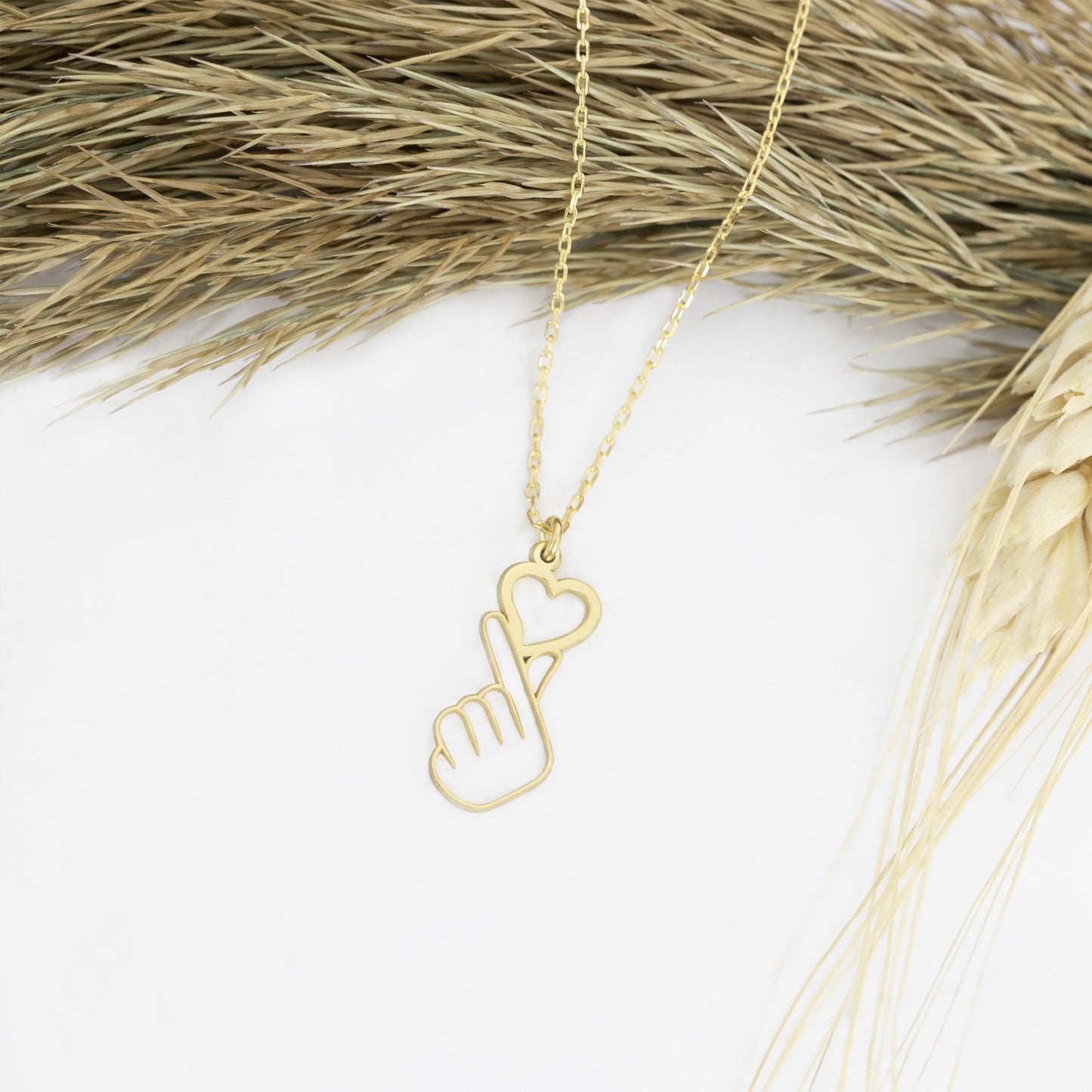 925 Sterling Silver Korean Love Necklace