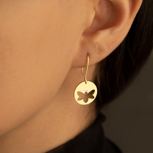 925 Sterling Silver Butterfly Earrings