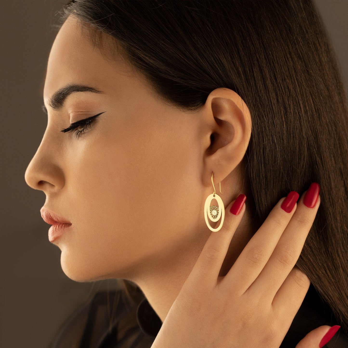 925 Sterling Silver Lotus Earring