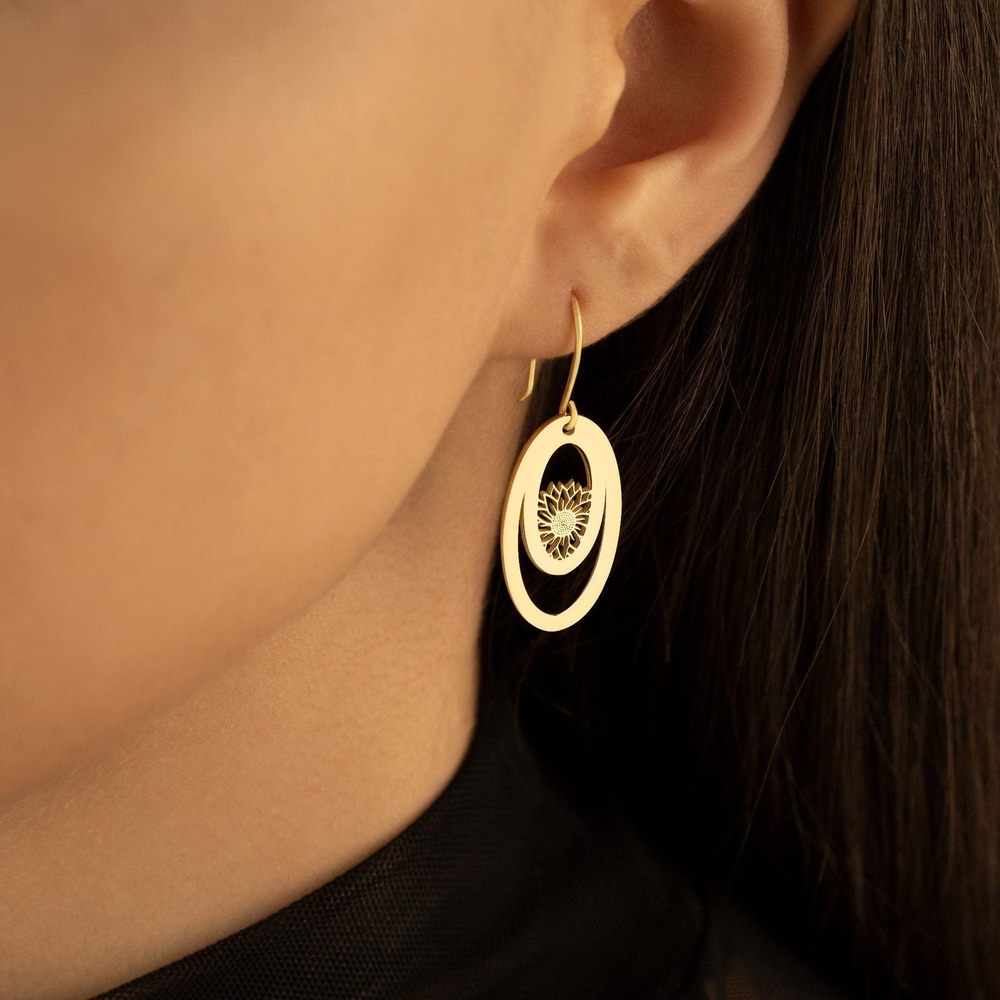 925 Sterling Silver Lotus Earring