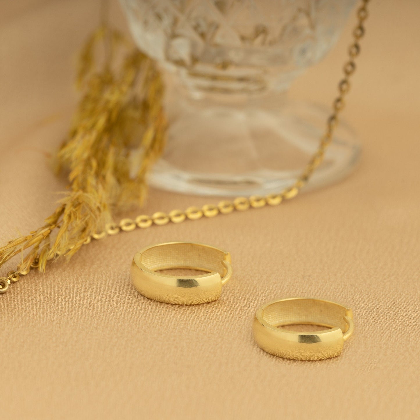 925 Sterling Silver 18mm Thick Big Hoop Huggie Earrings