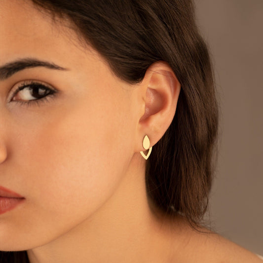 925 Sterling Silver Drop Ear Jackets Earrings