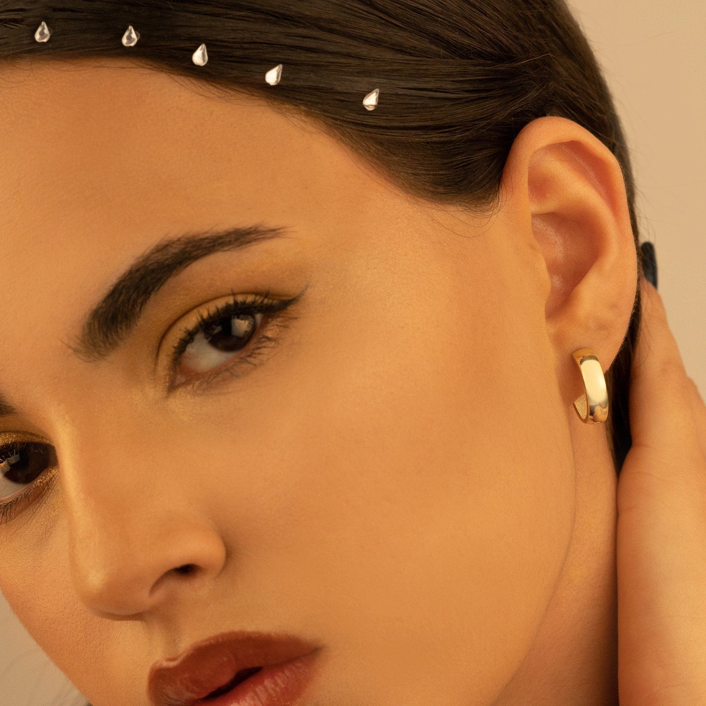 925 Sterling Silver 18mm Thick Big Hoop Huggie Earrings