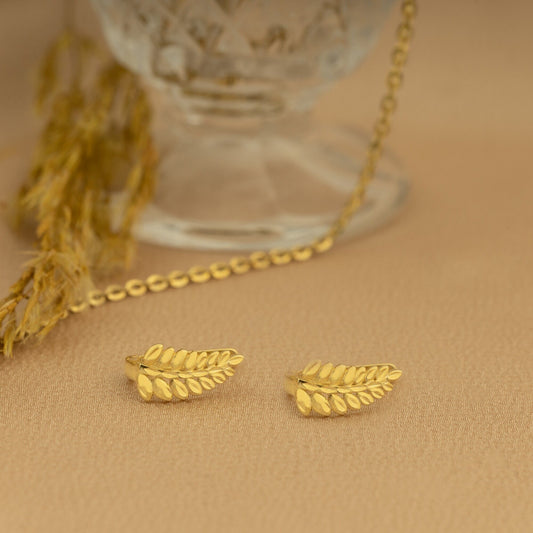 925 Sterling Silver Leaves Hoop Earrings