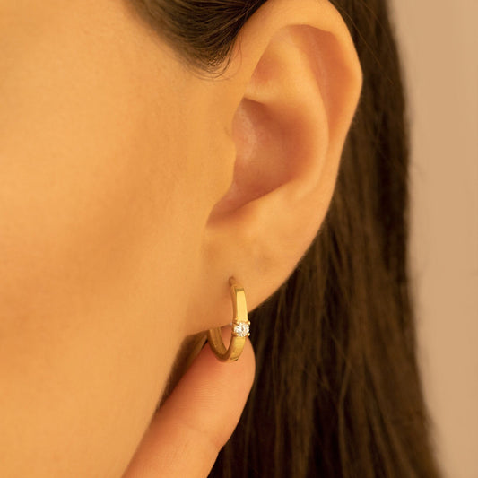 925 Sterling Silver Diamond Ring Earrings