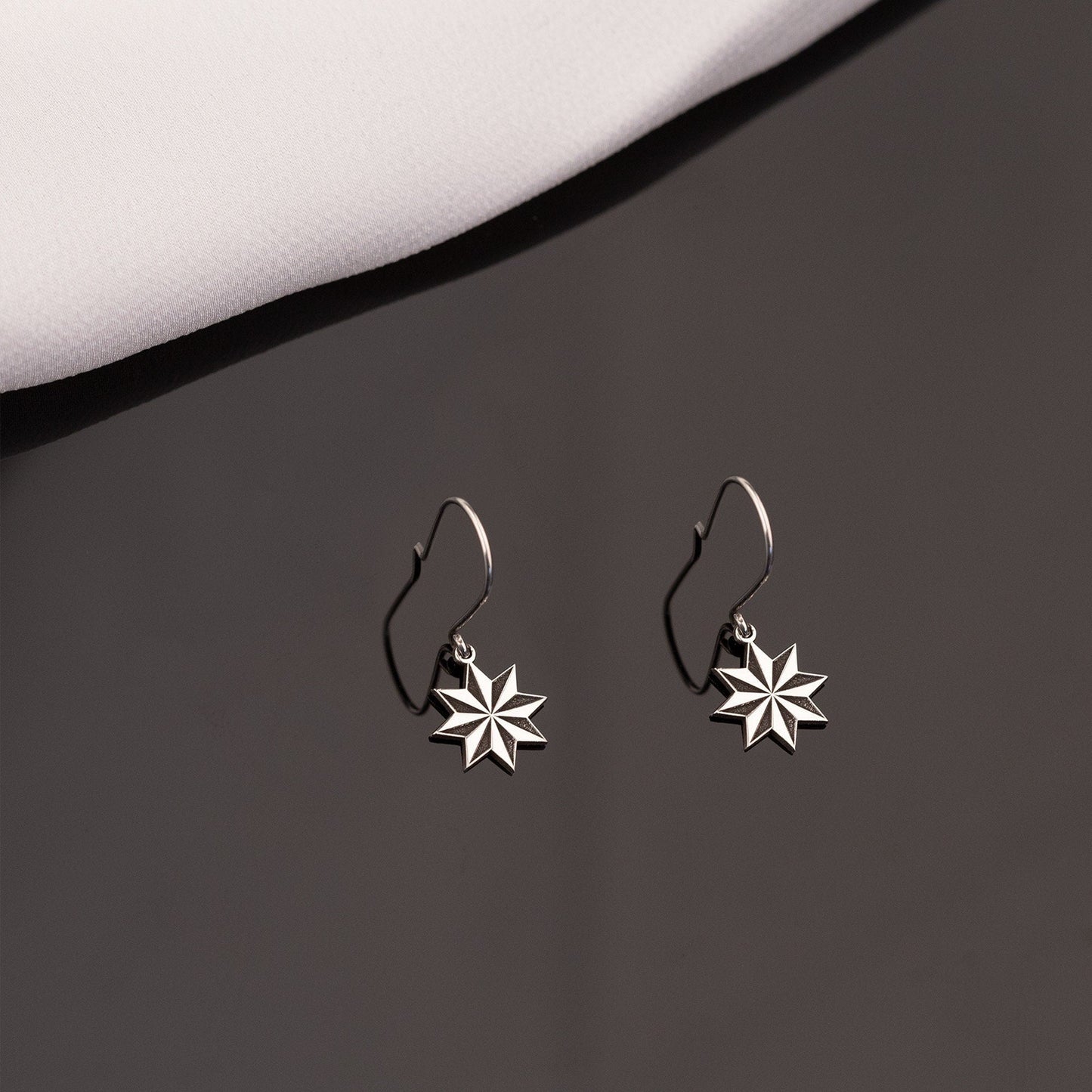 925 Sterling Silver Star Earring