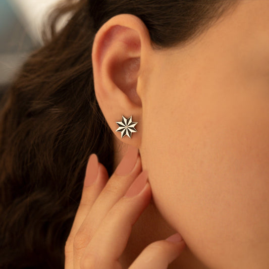 925 Sterling Silver Star Earring for Women