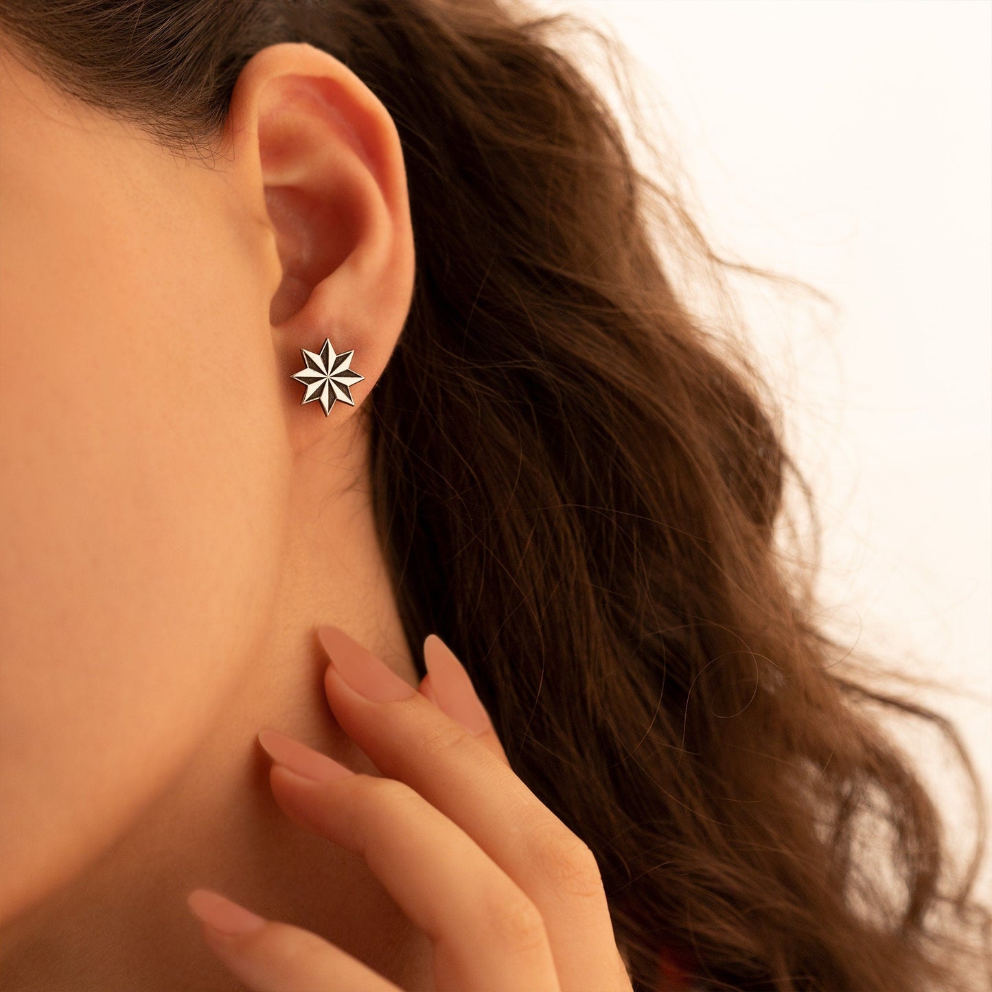 925 Sterling Silver Star Earring for Women