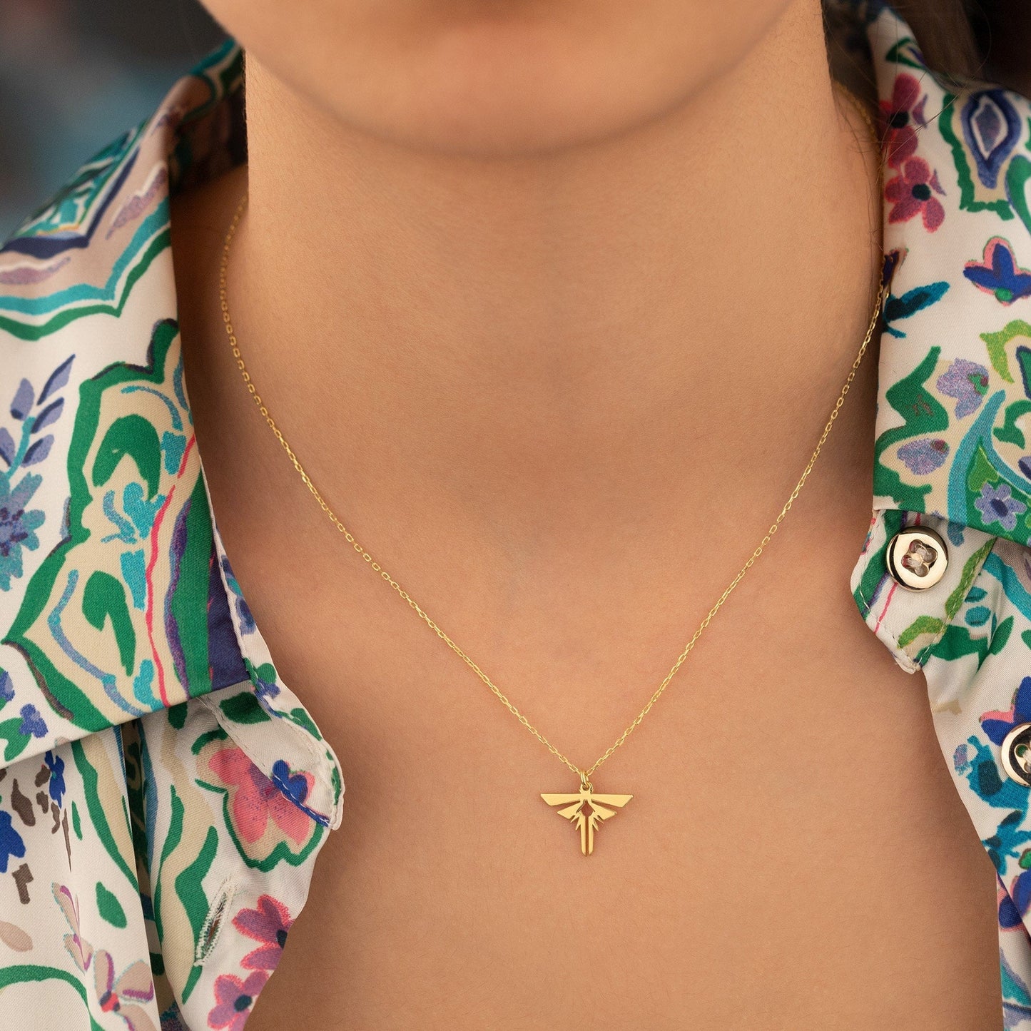 925 Sterling Silver Firefly Necklace