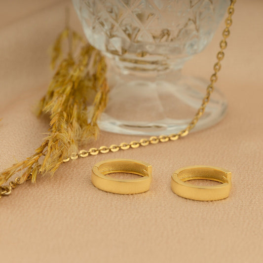 925 Sterling Silver Bold Hoop Huggie Earrings