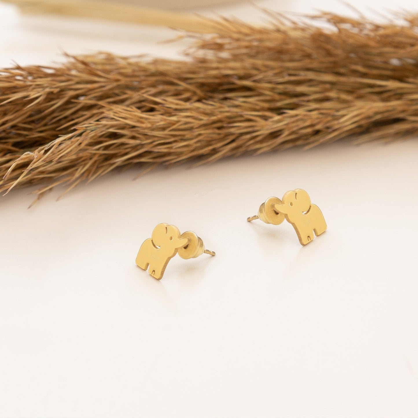 925 Sterling Silver Baby Elephant Earrings