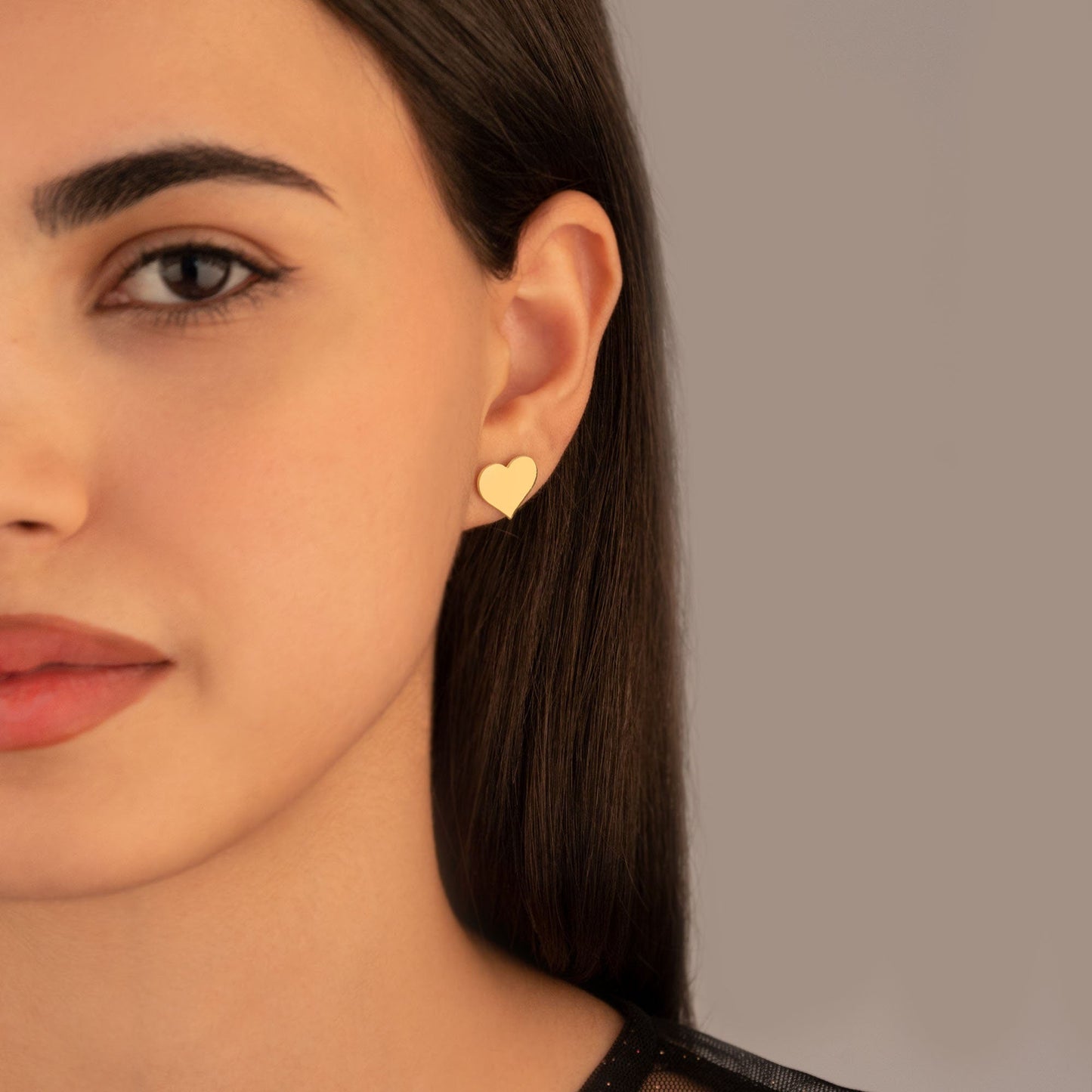 925 Sterling Silver Heart Earring