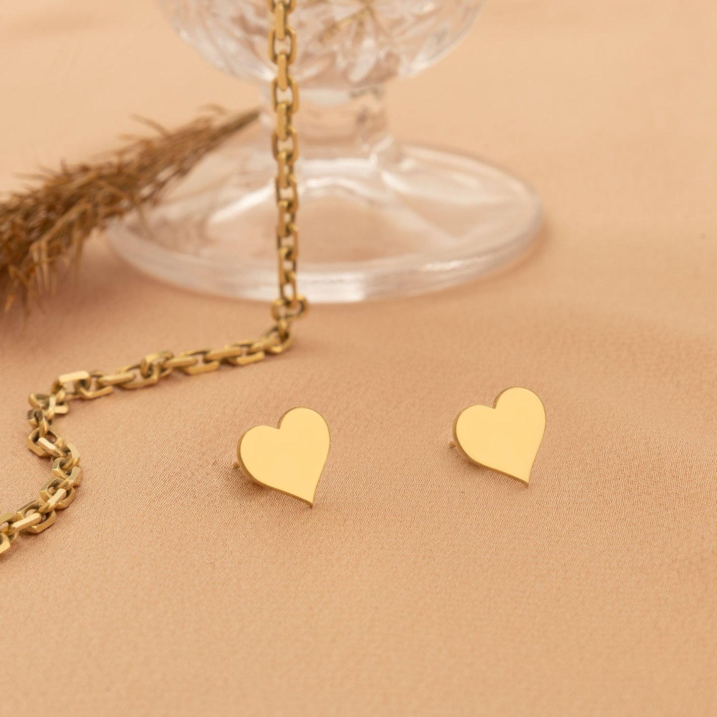 925 Sterling Silver Heart Earring