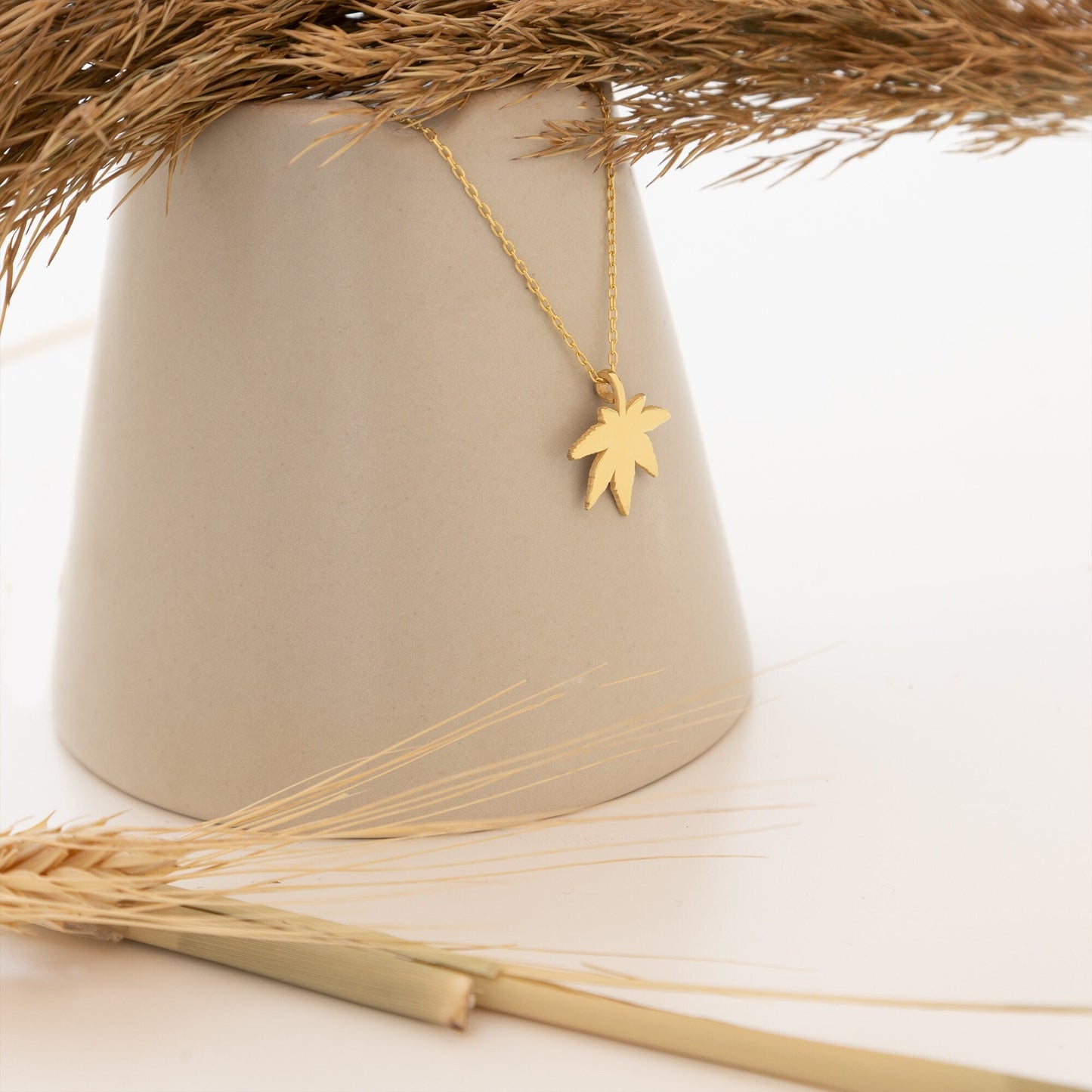 925 Sterling Silver Leaf Necklace