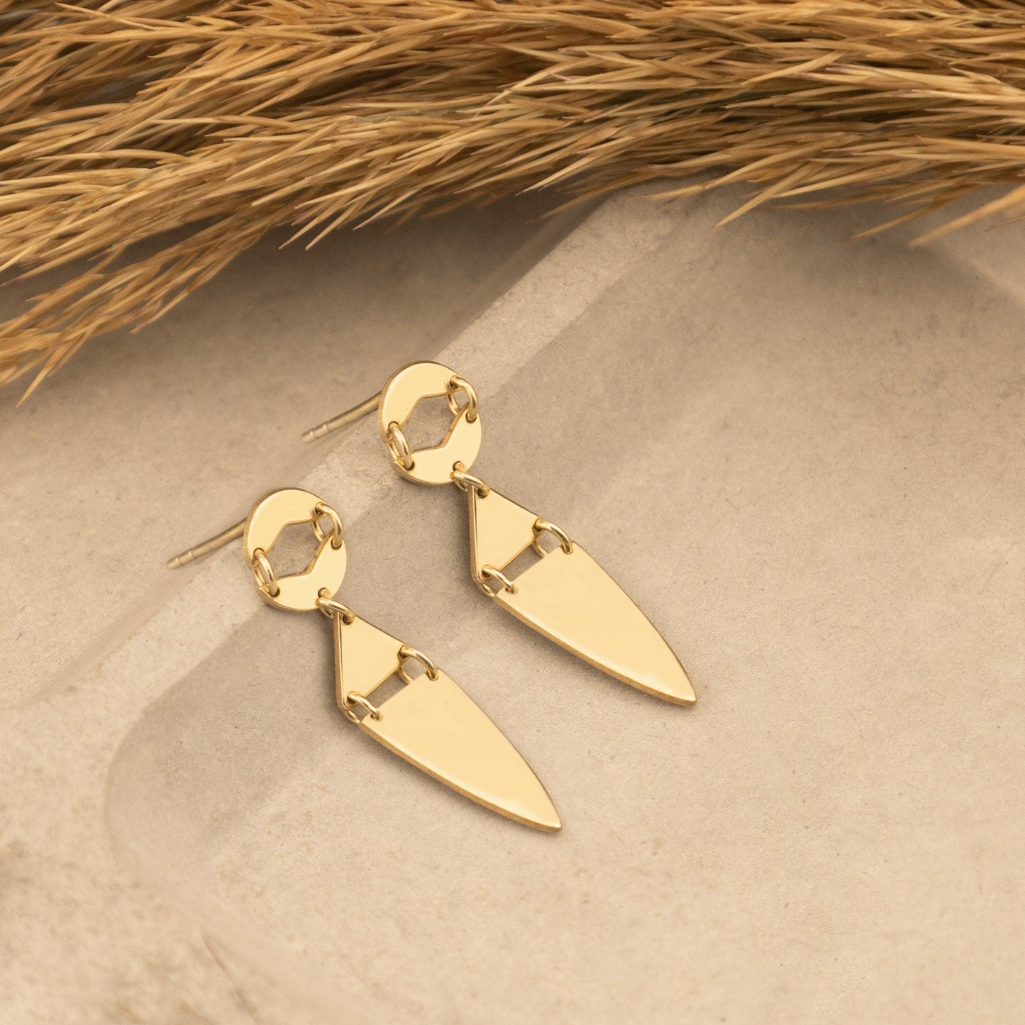 925 Sterling Silver Double Rank Earrings