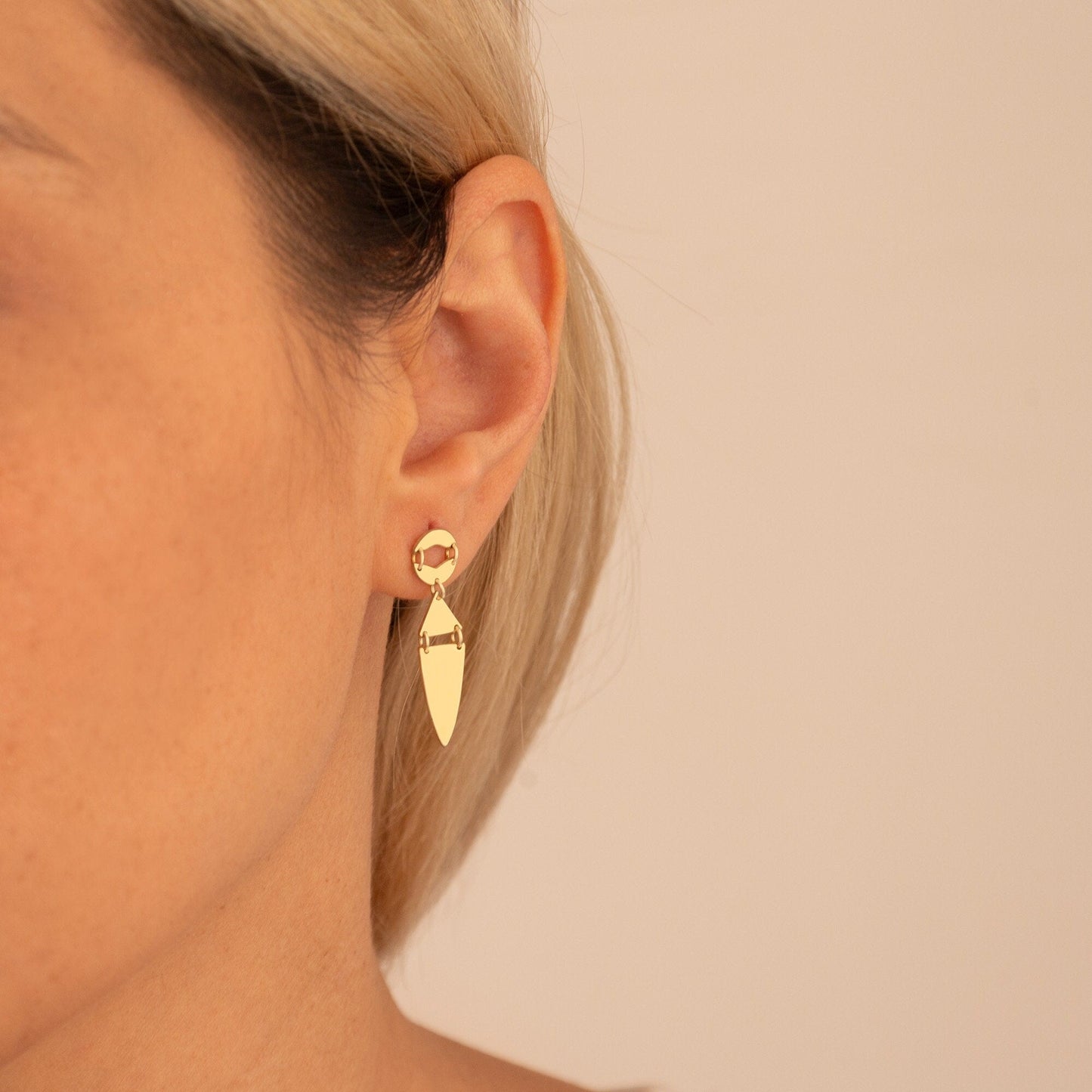 925 Sterling Silver Double Rank Earrings