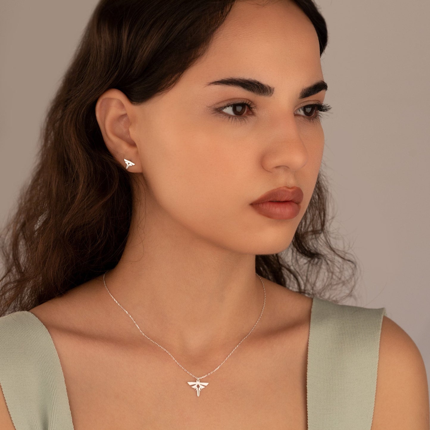 14K Solid Gold Firefly Stud Earrings