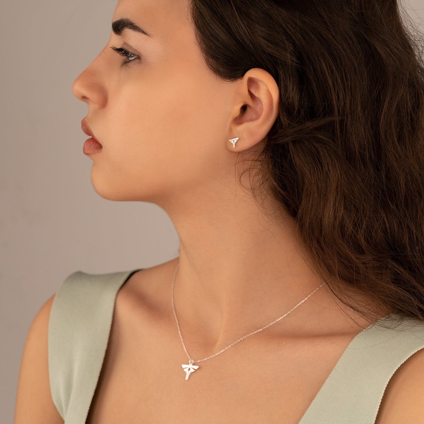 14K Solid Gold Firefly Stud Earrings