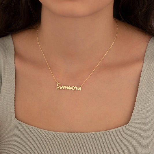 925 Sterling Silver Personalized Disney Name Necklace